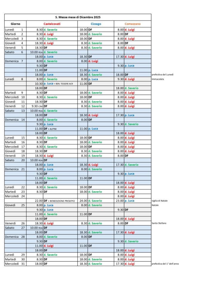Dicembre 2025 page 0001 - Unità Pastorale Santa Maria delle Nuvole