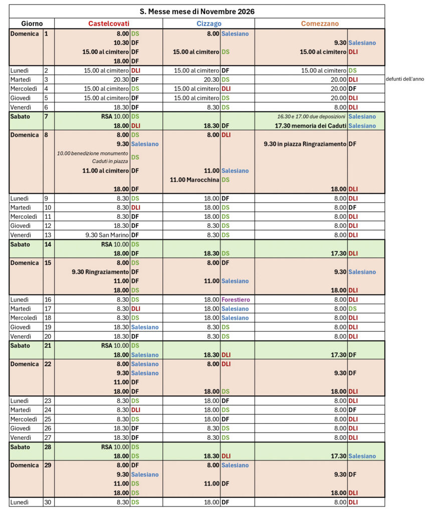 Novembre 2026 page 0001 - Unità Pastorale Santa Maria delle Nuvole
